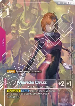 MARIDA CRUZ - GD01-093 R+ Alt Art Gundam Alternate TCG Card Game Newtype Rising - Image 1