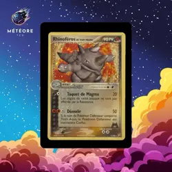 Carte Pokemon RHINOFEROS 11/95 Holo Bloc EX Team Aqua VS Team Magma FR - Image 1