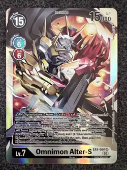 Digimon Card Game Omnimon Alter-S EX4-060 SR NM - Image 1