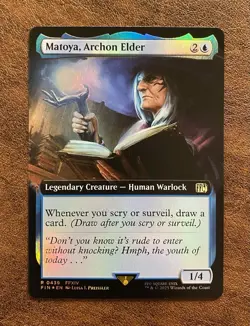 Matoya, Archon Elder (Extended Art) Final Fantasy Foil NM MTG 0439 - Image 1