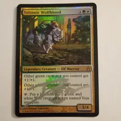 Magic The Gathering - 1x Signed Foil Tolsimir Wolfblood (mtg) Ravnica - Image 1