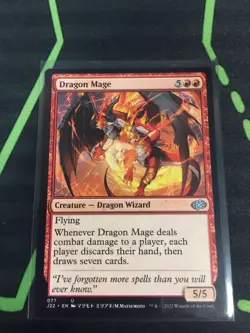 MTG Magic The Gathering Dragon Mage J22 Anime Red Wizard Commander - Image 1