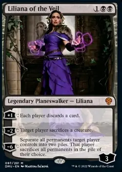 Liliana of the Veil - DMU - NM - MTG - Image 1