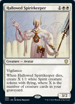 Hallowed Spiritkeeper - Near Mint MTG Commander 2021 Crimson Vow - Image 1