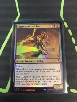 MTG Magic The Gathering Intercepto Mechan Foil EOE Rakdos Robot Commander - Image 1