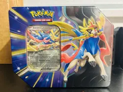 Pokemon TCG Slashing Legends Tin Zacian ex - 5 Booster Packs FACTORY SEALED NEW - Image 1