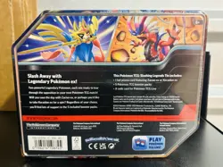 Pokemon TCG Slashing Legends Tin Zacian ex - 5 Booster Packs FACTORY SEALED NEW - Image 2