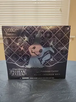 Pokemon TCG Scarlet & Violet Paldean Fates Pokemon Center Exclusive ETB (Sealed) - Image 1