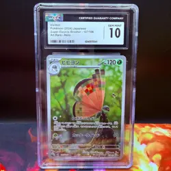 CGC 10 Gem Mint Vivillon 107/106 sv8 Art Rare Super Electric Breaker sv8 Pokemon - Image 1