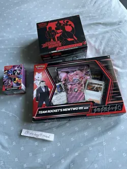 Pokemon TCG Destined Rivals ETB Scarlet & Violet Booster Bundle Mewtwo ex Box - Image 1