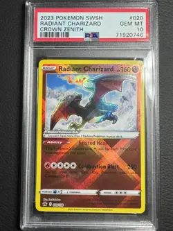 2023 Pokemon Radiant Charizard Crown Zenith PSA 10 - Image 1