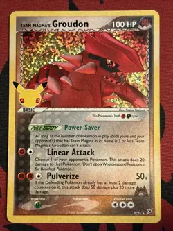 Team Magma's Groudon - 9/95 - Pokemon Celebrations Classic Collection Holo NM - Image 1