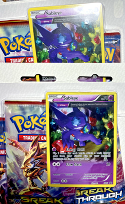 (2) 2015 POKEMON XY BreakThrough Sableye Factory Sealed 3-PACK Blister Set - Image 2
