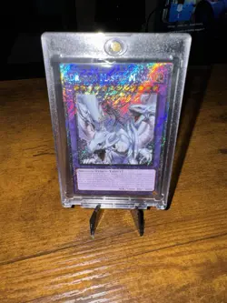 Yugioh Dragon Master Magia RA04-EN055 Platinum Secret Rare 1st Ed. NM BLUE EYES - Image 1