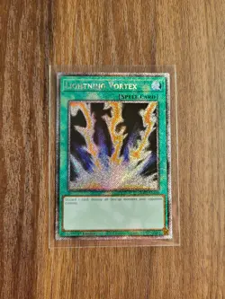Yugioh Lightning Vortex RA03 EN148 Platinum Secret Rare 1st Edition NM - Image 1