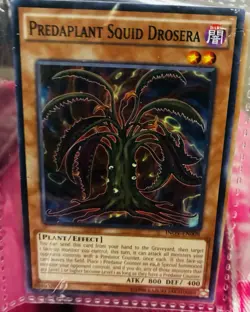 1996 YuGiOh Predaplant Squid Drosera INOV-EN008 1st Edition - Image 1