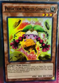 1996 1996 Prediction Princess Coinorma DRL2-EN030 YuGiOh 1st Edition Super Rare - Image 1