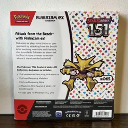 Pokemon TCG Scarlet & Violet 151 Alakazam Ex Collection Box Brand New Sealed CCG - Image 2