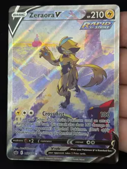 Pokemon Card Zeraora V Chilling Reign 166/198 Ultra Rare Alt Full Art Holo NM - Image 3