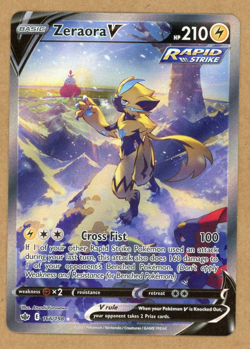 Pokemon Card Zeraora V Chilling Reign 166/198 Ultra Rare Alt Full Art Holo NM - Image 1