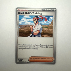 Black Belt's Training 099/131 Sv: Prismatic Evolutions - NM - Pokemon TCG Card - Image 1
