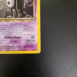 Pokemon Card Neo Discovery Unown [A] 33/75 Non-Holo - LP - Image 3