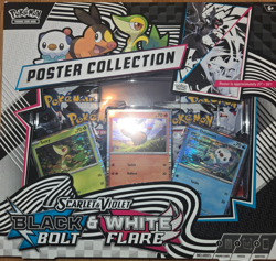 Pokemon TCG Black Bolt & White Flare Unova Poster Collection BRAND NEW SEALED - Image 1