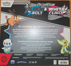 Pokemon TCG Black Bolt & White Flare Unova Poster Collection BRAND NEW SEALED - Image 2