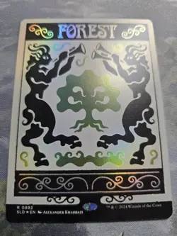 MTG Secret Lair Forest #892 0892 SLD0892 Bonus Card IN HAND SHIPS FAST - Image 1