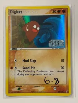 Pokemon TCG: Diglett (Reverse Holo) 50/100 - EX Crystal Guardians - Image 1