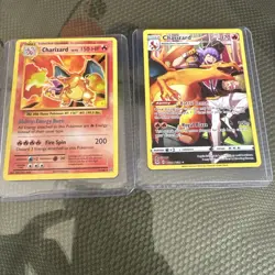 Charizard From XY Evolutions Damaged, Charizard Lost Origin, Pokemon Card Lot - Image 2