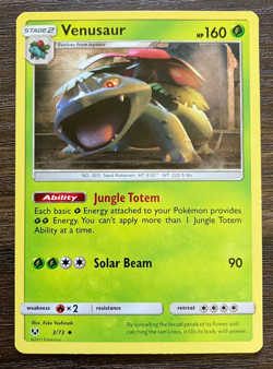 Venusaur 3/73 - 2017 Pokemon Shining Legends Uncommon Card - CLEAN NM - Image 1