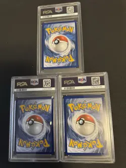 (3 Graded Card Lot) 2025 JTG English Furret 168 Graded (PSA 8,9,9) Pokemon - Image 2