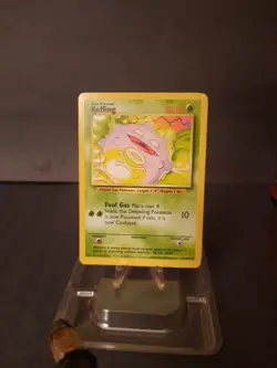 Pokemon Koffing Card 051/102 Regular Finish, Vintage Base Set ( LP ) - Image 2