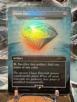 MTG | Chaos Emerald - Lotus Petal (7036) Light Blue [Secret Lair Sonic]✨FOIL✨ - Image 1