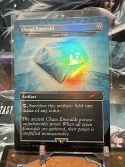 MTG | Chaos Emerald - Lotus Petal (7036) Light Blue [Secret Lair Sonic]✨FOIL✨ - Image 1