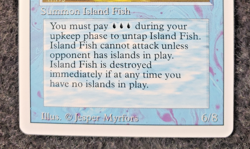 Island Fish Jasconius Revised Rare NM MTG Never Played ................(DS3D1K5) - Image 5