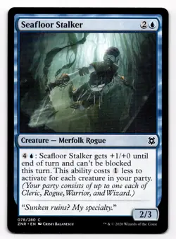 MTG Magic the Gathering Seafloor Stalker (78/280) Zendikar Rising NM - Image 1