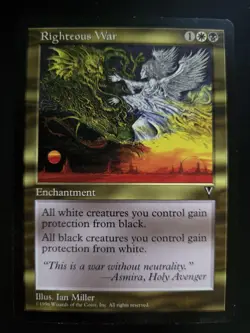 Righteous War NM Visions MTG FREE SHIPPING - Image 1