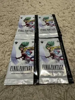4x FINAL FANTASY - MTG - Collector Booster SAMPLE PACK Sealed Shipped in Box! - Image 1