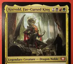 MTG, EDGE OF ETERNITIES * KORVOLD, FAE - CURSED KING* #0120, MYTHIC, REGULAR - Image 2