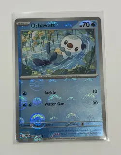 Oshawott Poke Ball Reverse Holo Card 018/086 SV11W White Flare Pokemon - Image 1