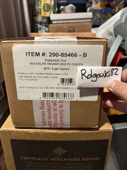 Pokemon 151 Elite Trainer Box Pokemon Center Exclusive Sealed Case (4 ETB) SV3.5 - Image 1