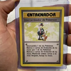 Pokemon TCG Pokemon Trader Base Set 77/102 Regular Rare SPANISH Trainer LP/NM - Image 1