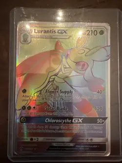 Lurantis GX 150/149 Sun & Moon Base Secret Rainbow Rare Pokemon - Image 1