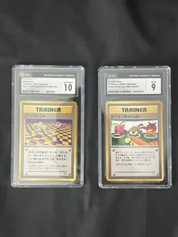 Pokemon Double Gust 2000 JP CGC 9/ Pokemon Warp Point 1999 JP CGC 10 SET OF 2 - Image 1