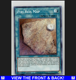 Piri Reis Map 2020 Yugioh Brother of Legend 1st Edition Foil NM Secret Rare BROL - Image 1