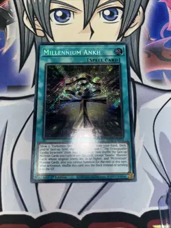 Yugioh Millennium Ankh INFO-EN053 1st edition Secret rare Surface Wear On Back - Image 1