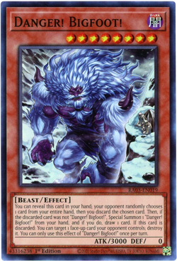 Yugioh! Danger! Bigfoot! Alternate Art RA03-EN019 Super Rare NM/M English - Image 1