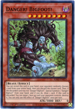 Yugioh! Danger! Bigfoot! - RA03-EN019 - Super Rare NM/M Quarter Century Bonanza - Image 1